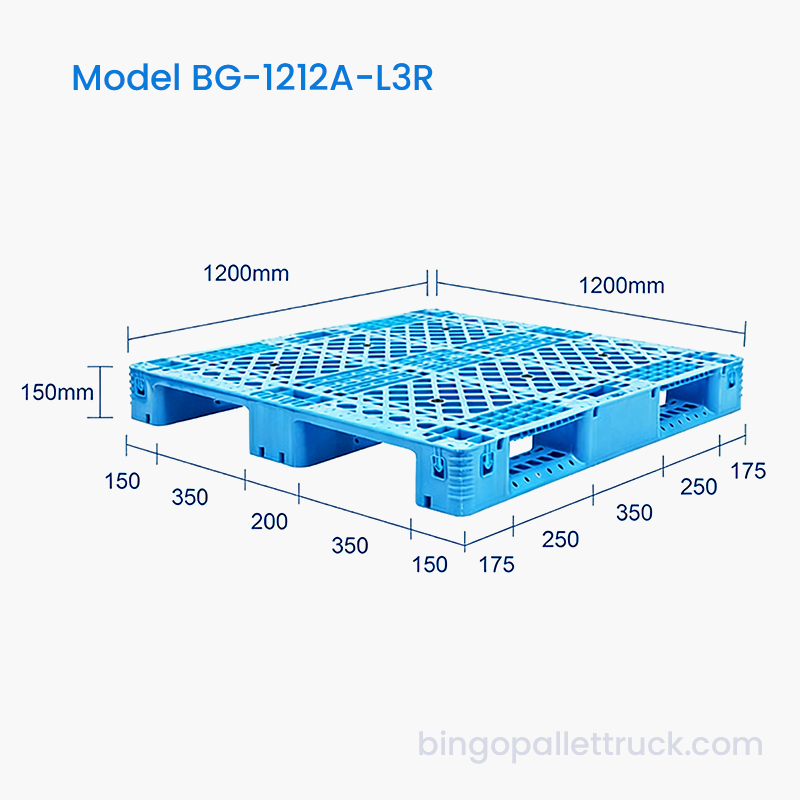 Palet Pelari 1200x1200mm 3 Hemat Biaya dengan Batang Baja dan Kapasitas Beban yang Andal