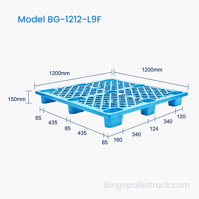 Pallet Plastik 1200x1200mm untuk Penggunaan Logistik