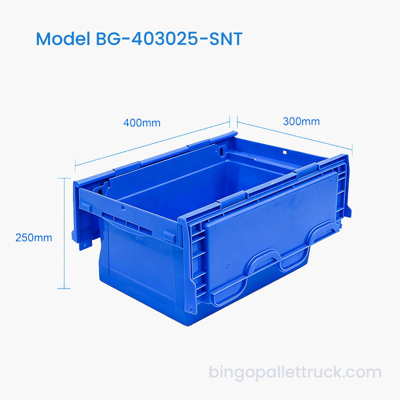 Kotak Tote Plastik Stack and Nest 22L untuk Gudang Barang Kecil