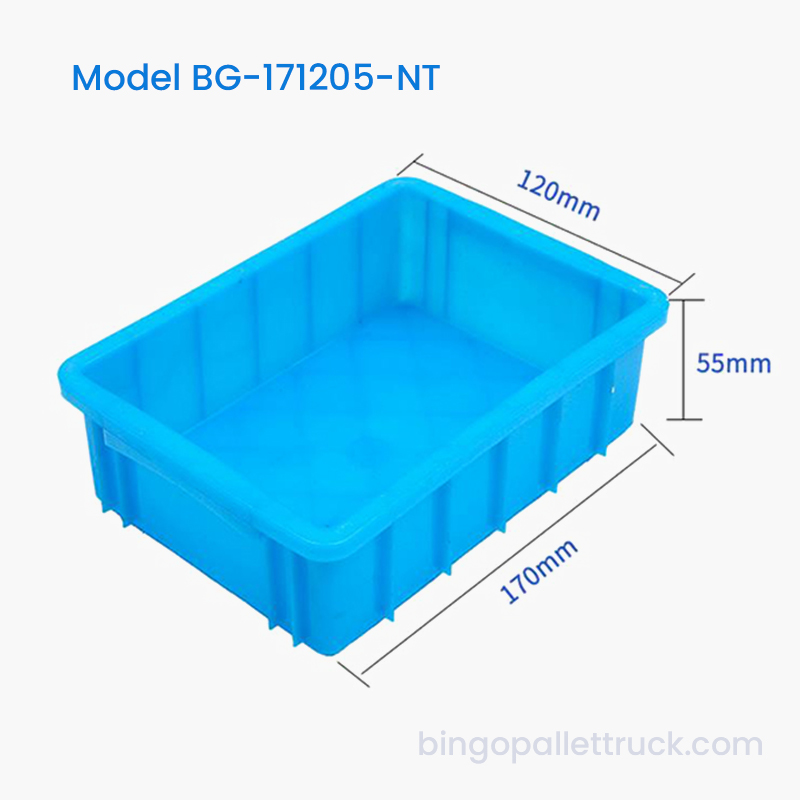 Kotak Tote Plastik Nestable HDPE 0,8L untuk Sekrup dan Pengencang Kecil