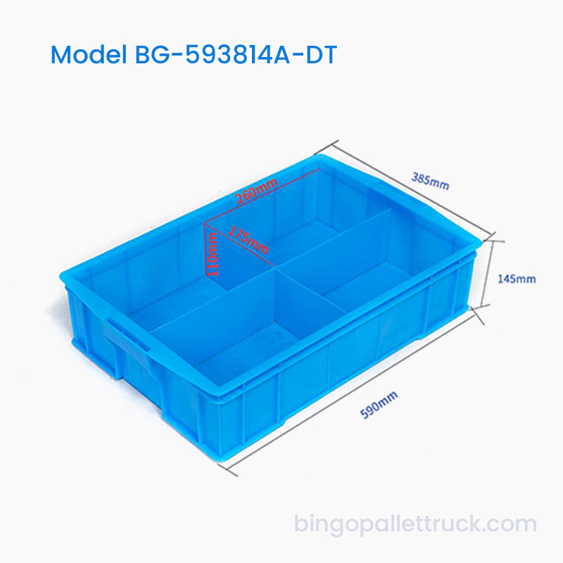 Tas Jinjing Plastik 4 Kompartemen yang Dapat Dibagi untuk Pengencang Industri