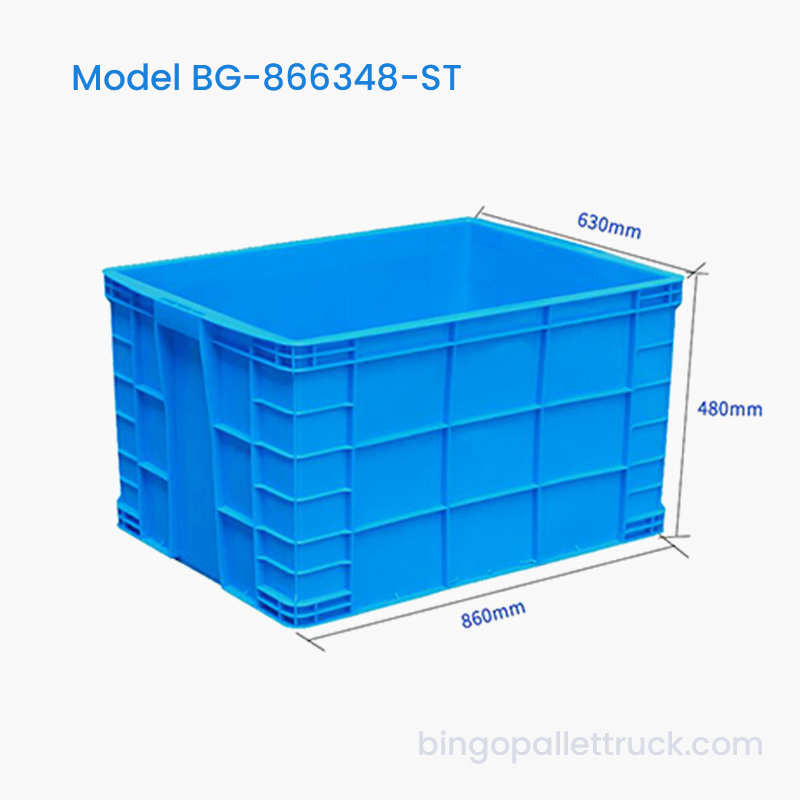 Kotak Tote Plastik Stackable Industri Besar 212L