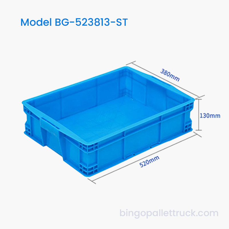 Baki Stackable Kotak Tote Plastik 19L untuk Suku Cadang Bengkel dan Perangkat Keras
