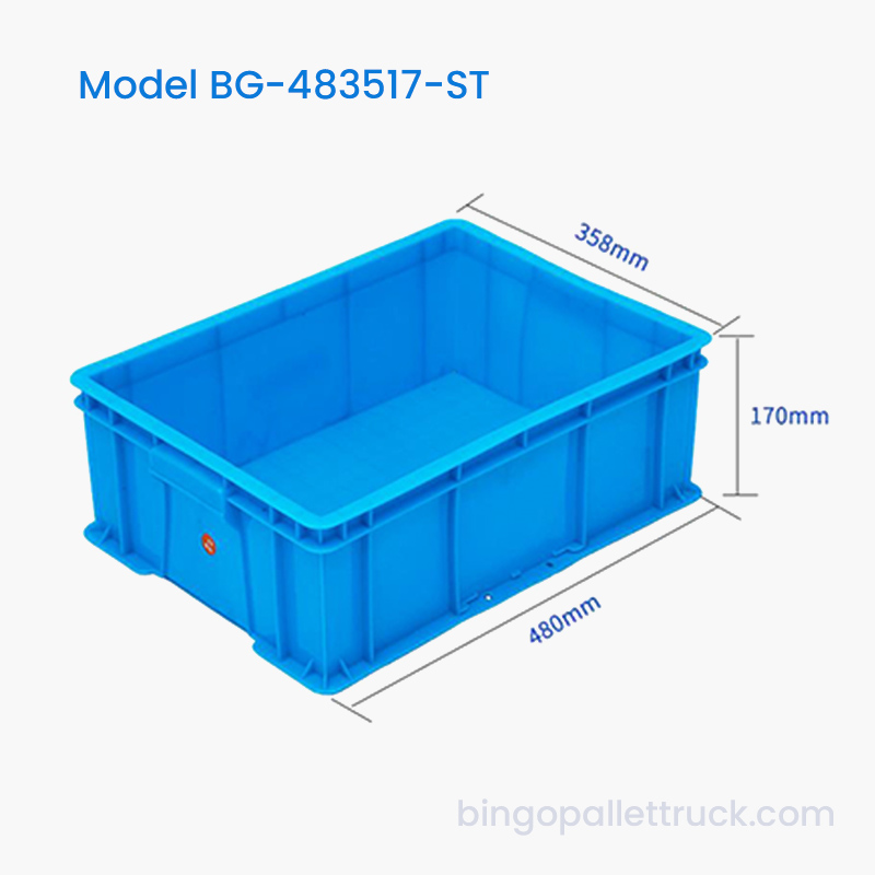 Kotak Tote Plastik Stackable 23L untuk Sekrup dan Komponen Kecil