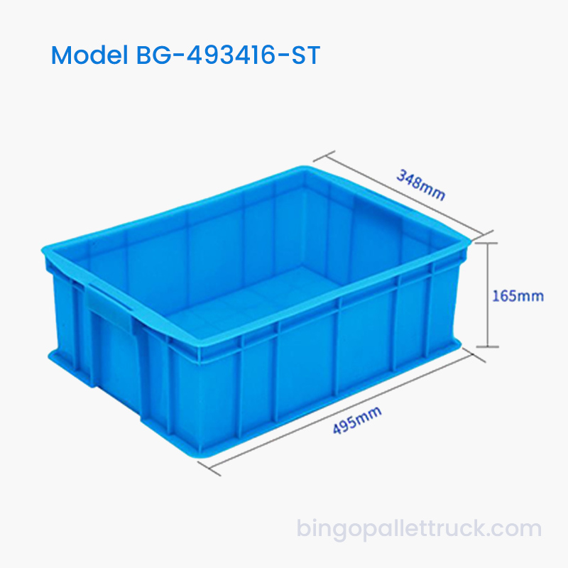 Tas Tote Plastik Stackable Kapasitas Kecil 22L untuk Penyimpanan Bengkel