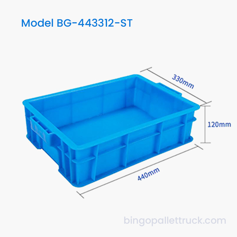 Kotak Tote Plastik Stackable 13L untuk Logistik Gudang