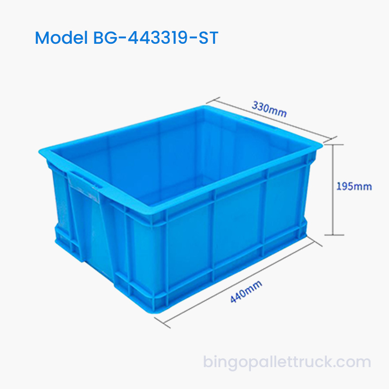 Kotak Tote Stackable Tahan Lama 21L untuk Penanganan Suku Cadang