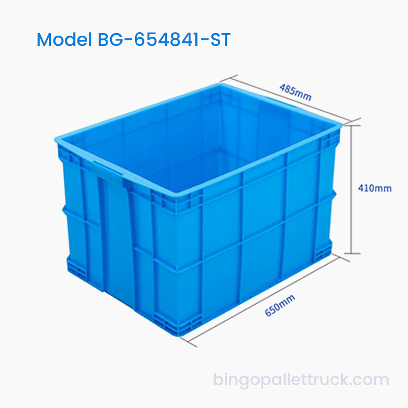 Tempat Penyimpanan Plastik HDPE Tugas Berat Stackable Kapasitas Tinggi 106L