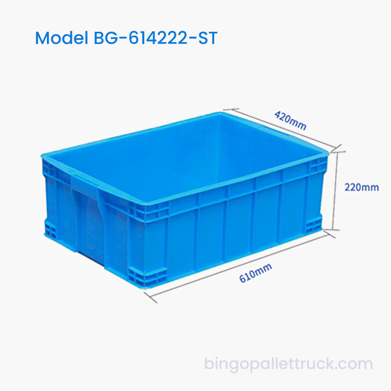 Tempat Sampah Plastik 47L yang Dapat Ditumpuk untuk Perangkat Keras dan Pengencang
