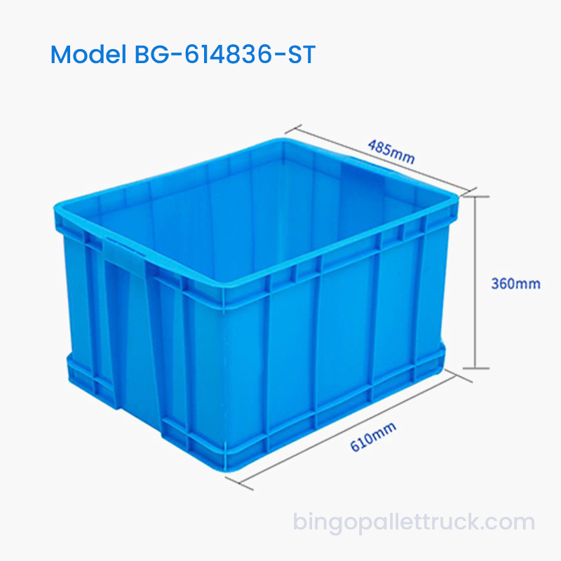 Kotak Tote Plastik Tahan Lama 86L yang Dapat Ditumpuk untuk Logistik Rantai Dingin