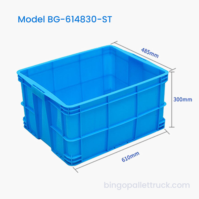 Tempat Penyimpanan Plastik HDPE Kotak Tote Plastik Stackable 71L