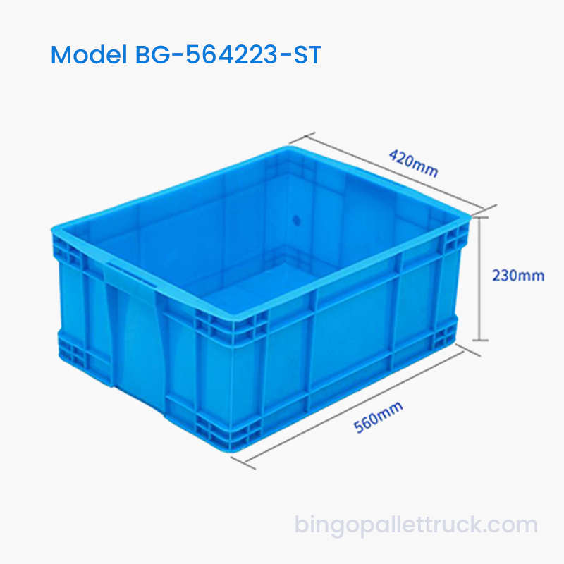 Kotak Tote Plastik Stackable 41L untuk Penyortiran dan Pemetikan Suku Cadang