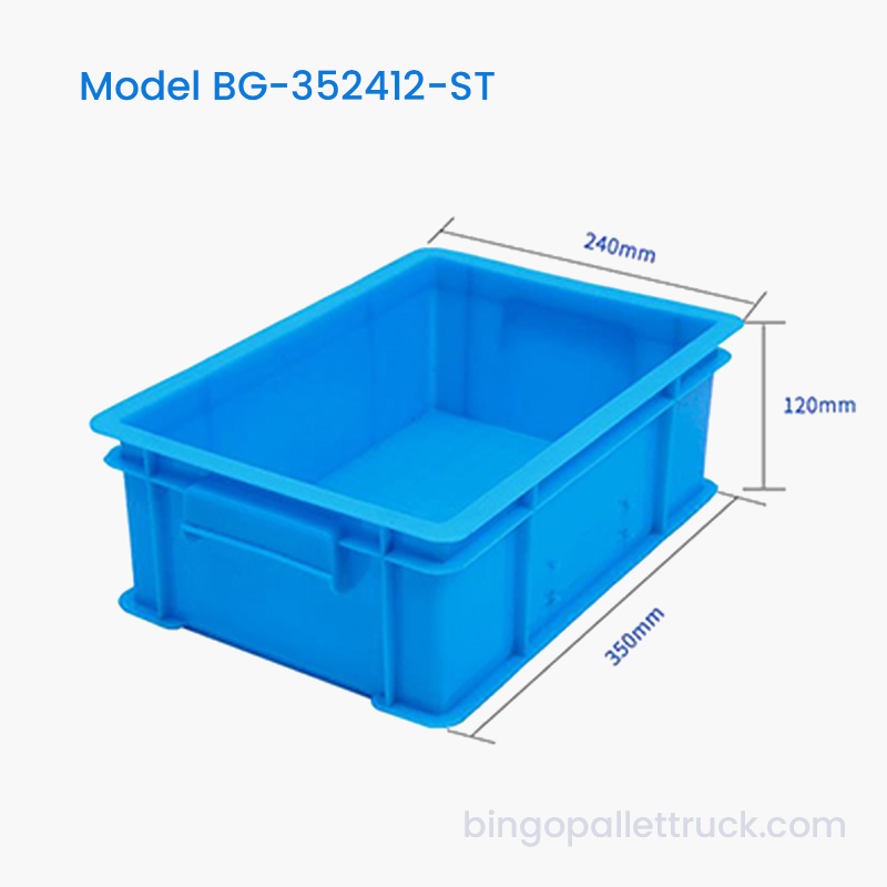 Kotak Tote Stackable Tahan Lama 7L untuk Pengiriman Barang Kecil