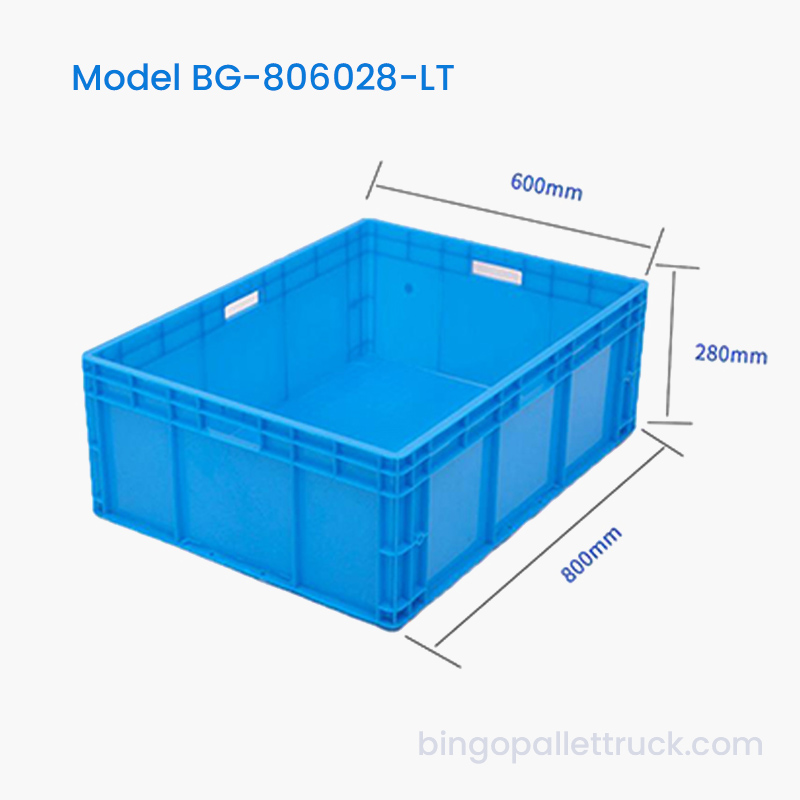 Tas Tote Plastik Stackable 115L Tugas Berat untuk Logistik Pabrik