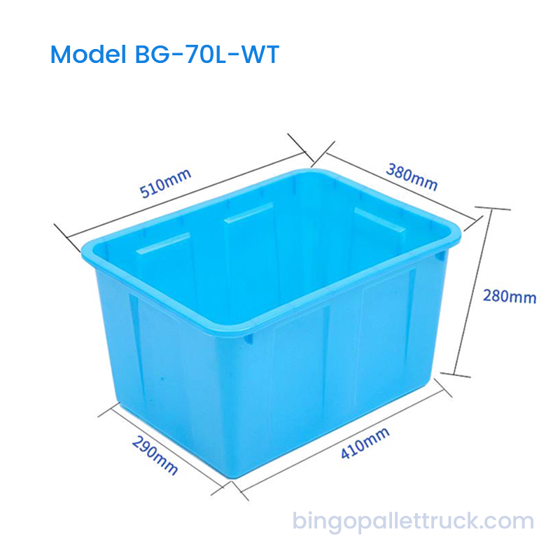 Tangki Penyimpanan Air HDPE Food Grade 70L dengan Tutup Opsional