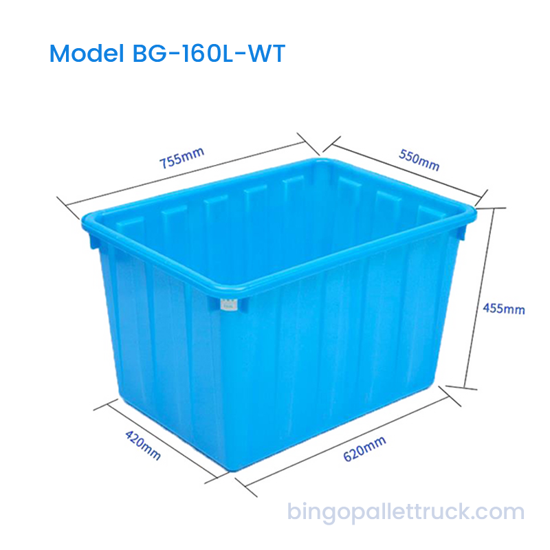 Tangki HDPE 160L untuk Penyimpanan Produk Perairan dan Pengangkutan Ikan Hidup