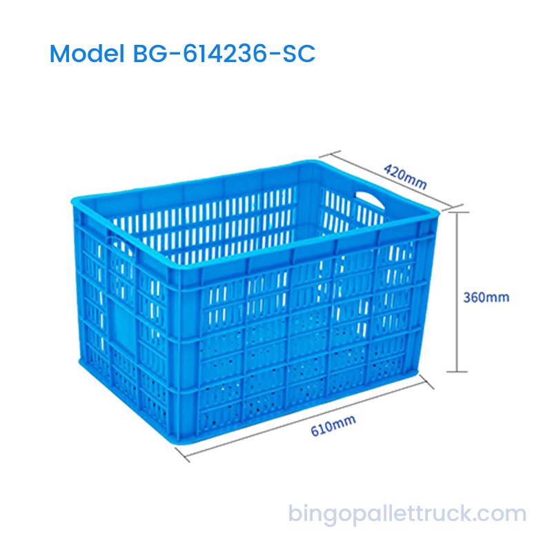 Peti Plastik HDPE Stackable 78L untuk Pengangkutan Buah dan Sayur