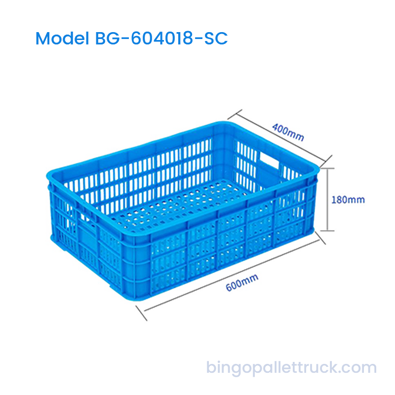 Peti Plastik HDPE Stackable Kekuatan Tinggi 37L untuk Umur Panjang