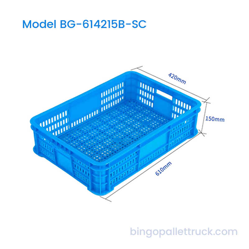 Peti Plastik Stackable Food Grade 31L untuk Produk dan Makanan Laut