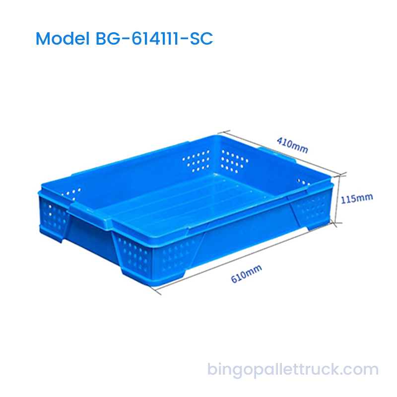 Peti Roti Plastik HDPE Stackable 22L untuk Penggunaan Toko Roti