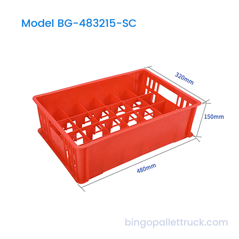 Peti Gelas Plastik Stackable 18L untuk Restoran dan Bar