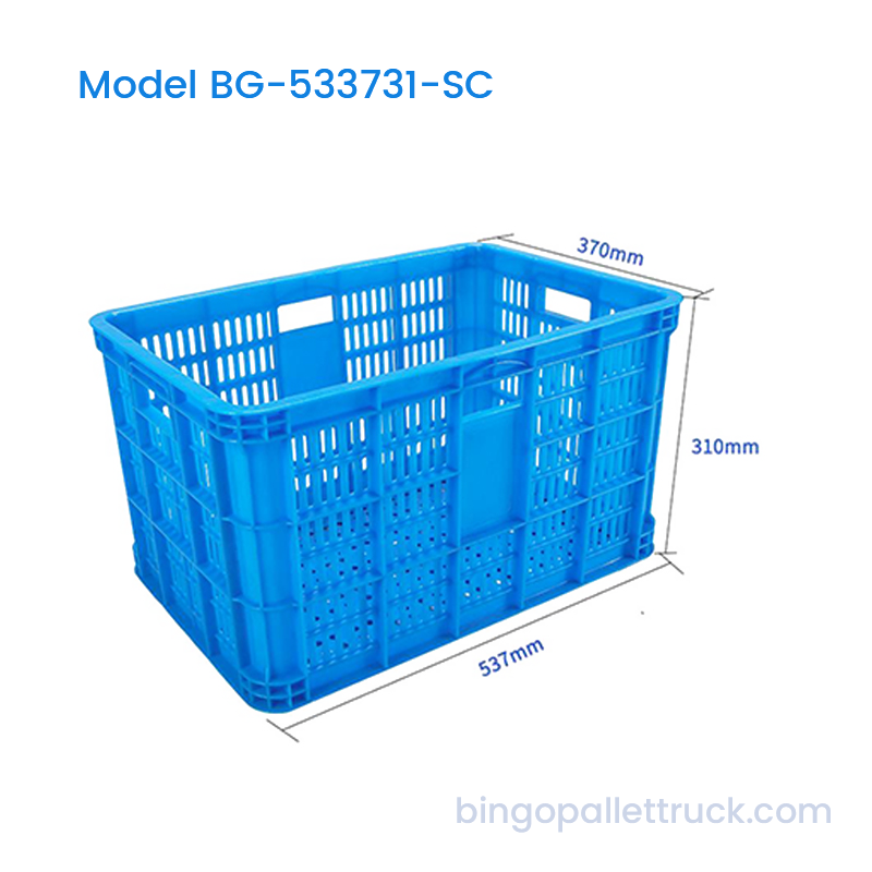 Peti Plastik Stackable 50L untuk Buah dan Sayuran