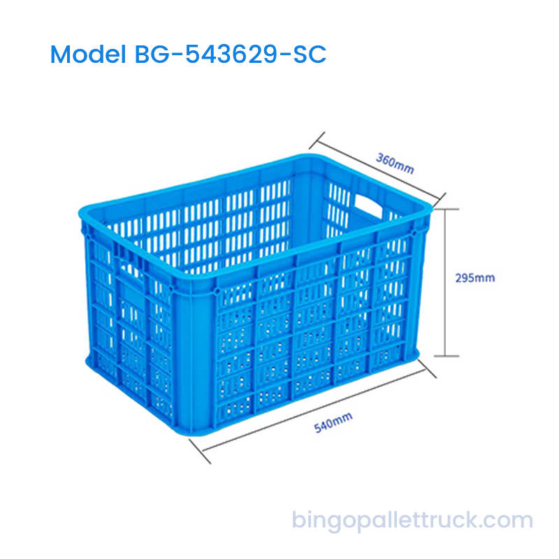 Peti Plastik Stackable Tugas Berat 46L untuk Panen Pertanian