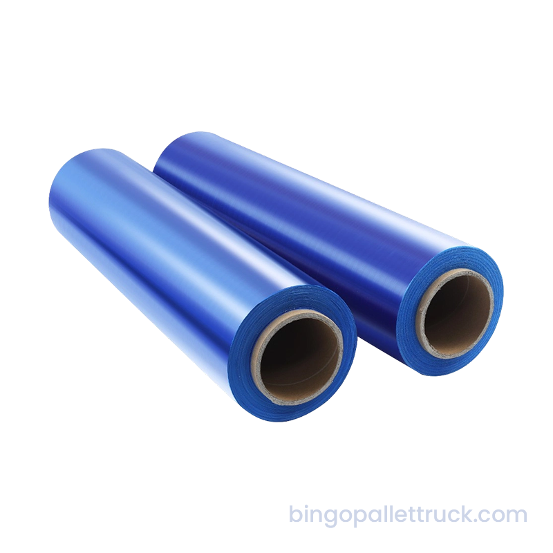 Bungkus Peregangan Biru LLDPE Kekuatan Tinggi untuk Kemasan