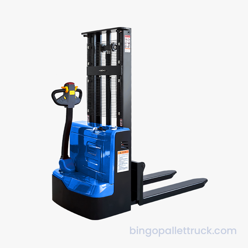Truk Angkat Industri Walkie Stacker Listrik 1500kg