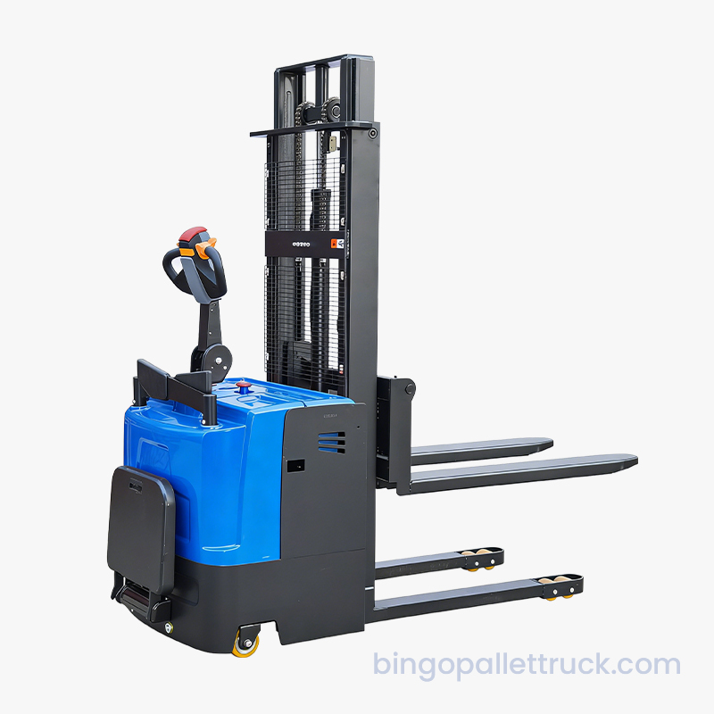 Stacker Stand-on Listrik EPS Bertenaga Baterai 2000kg