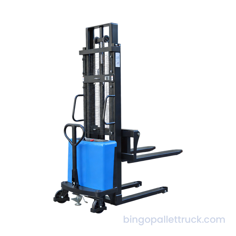 Stacker Semi-Listrik Tugas Berat 2000kg untuk Penumpukan Industri