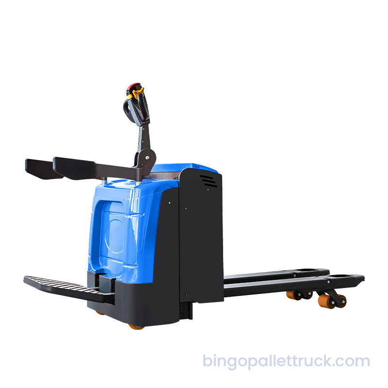 Truk Pallet Tipe Stand Listrik EPS 2000kg untuk Logistik